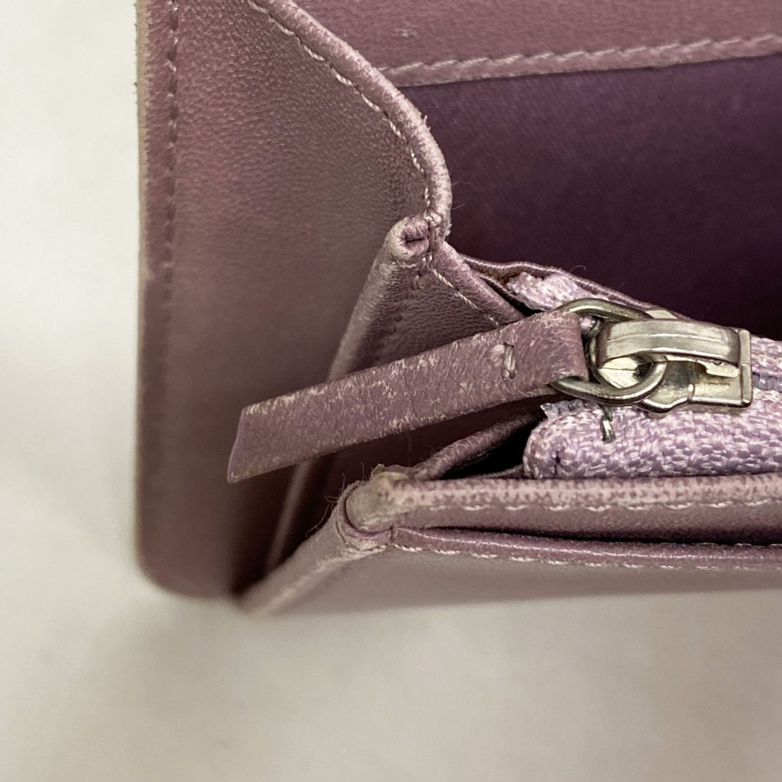 シャネル(Chanel) シャネル 長財布 カメリア ラムスキン ピンク