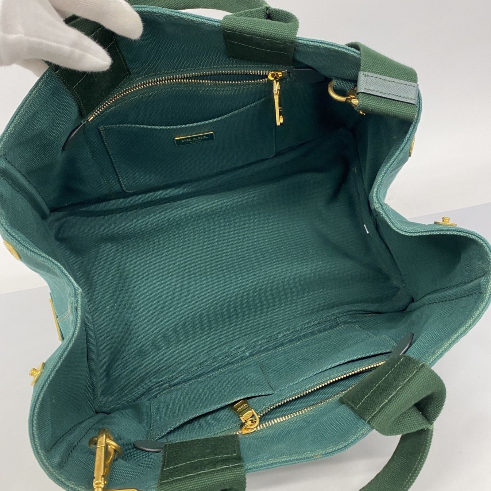 PRADA プラダ カナパ キャンバス ハンドバッグ グリーン 楽天市場】【新品未使用品】【バッグ】PRADA プラダ CANAPA