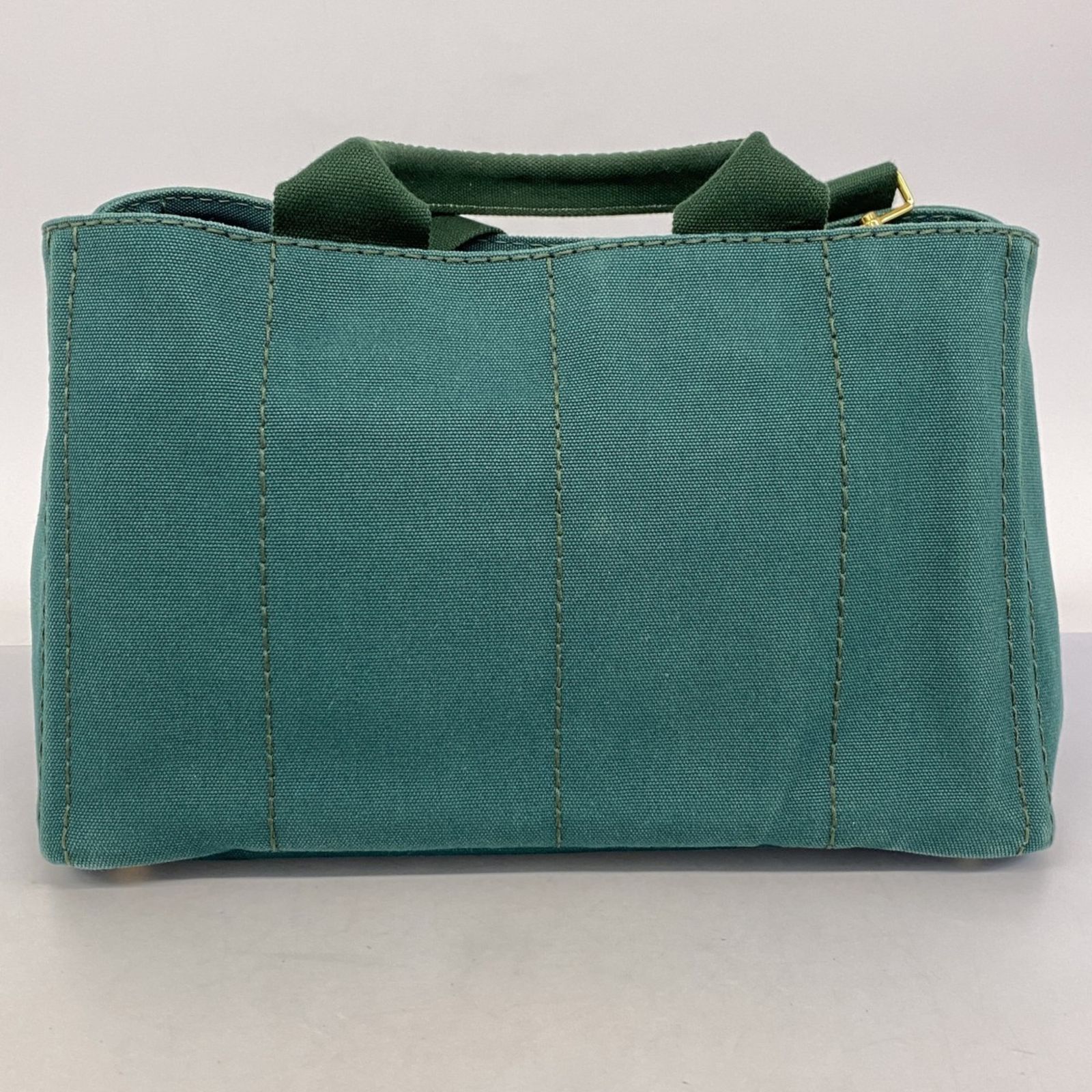 プラダ(Prada) プラダ ハンドバッグ カナパ キャンバス グリーン 2way