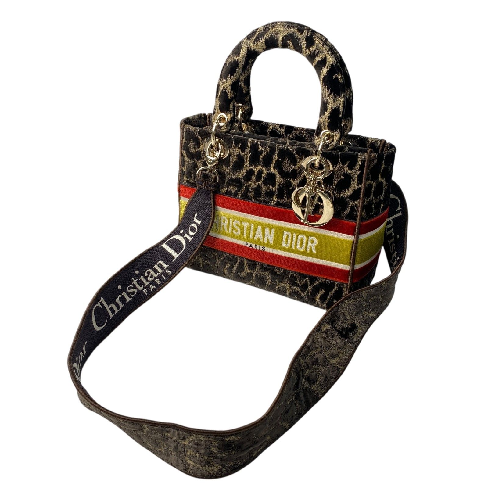 新品同様 ディオール DIOR レディース レディディオール ミディアム レオパード 2way ハンドバッグ ショルダーバッグ 斜めがけ クロスボディ 新品同様 ディオール DIOR レディース レディディオール ミディアム
