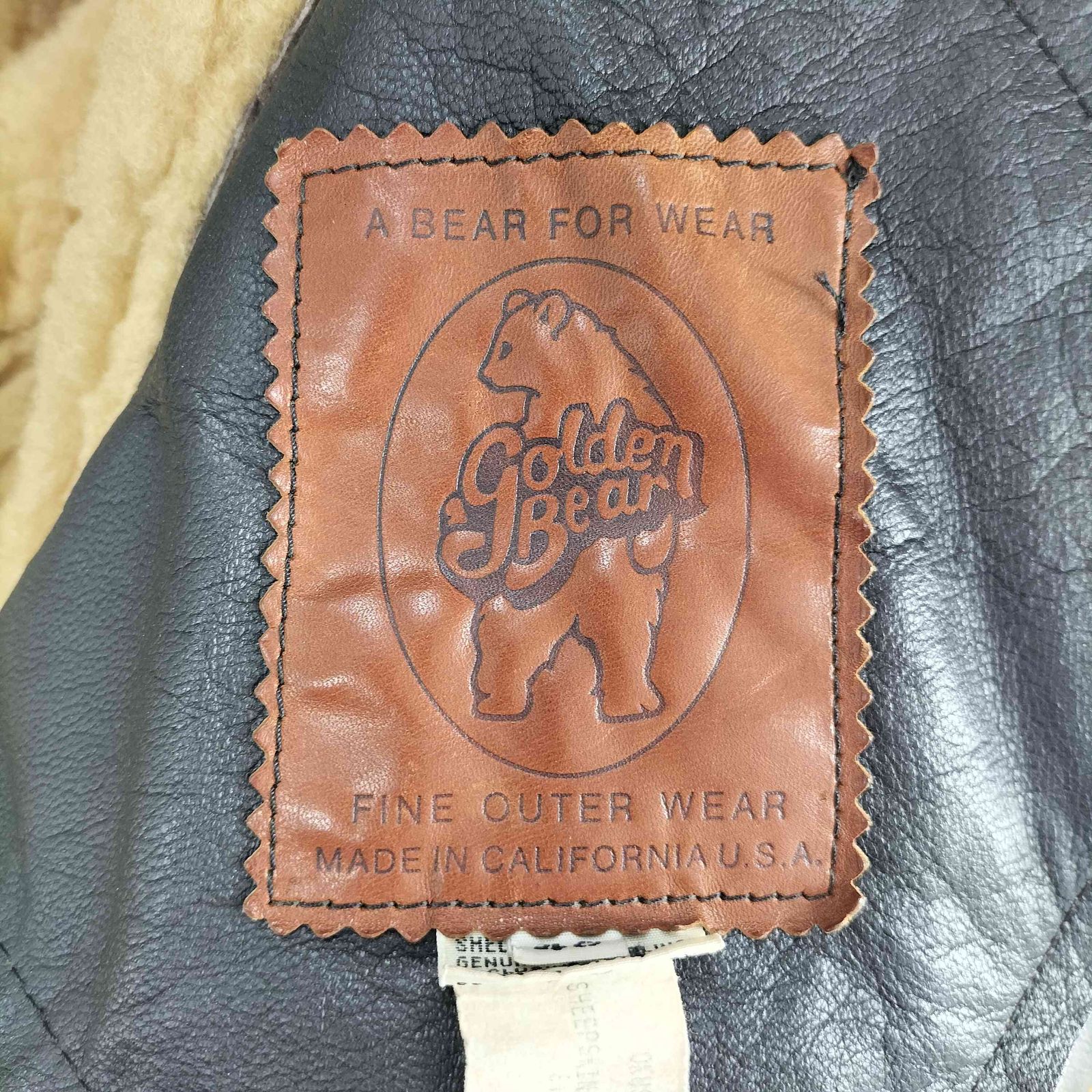 Golden Bear　ゴールデンベア　ムートンジャケット USA製 B-3 80s USA製 ゴールデンベア B-3 フライトジャケット ムートン｜Yahoo