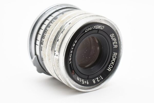 14996E 未使用に近い Super Rokkor 5cm F2 千代田光学 千代田光学 CHIYOKO SUPER ROKKOR 5cm F2.8#7600 - メルカリ