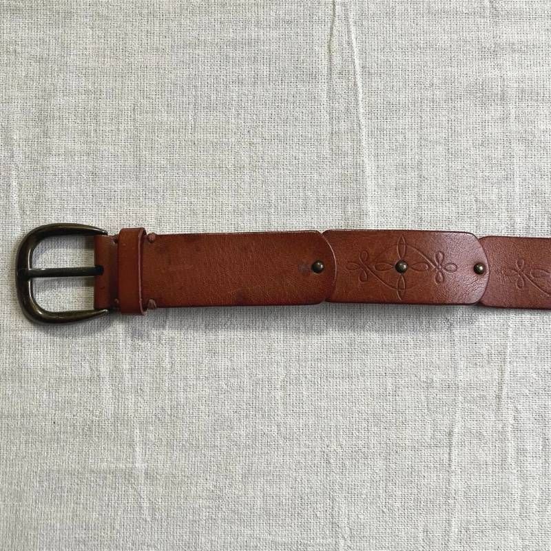 希少 00s archive ANNA SUI アナスイ 本革 リアルレザーベルト