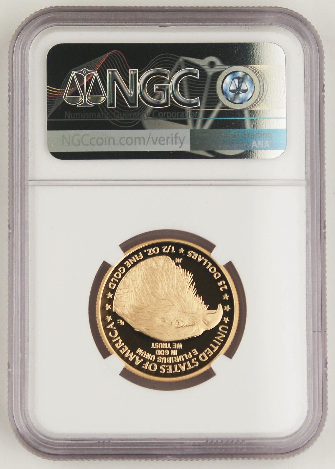 2021年 25ドル 1/2オンス ゴールドイーグル プルーフコイン T2 NGC