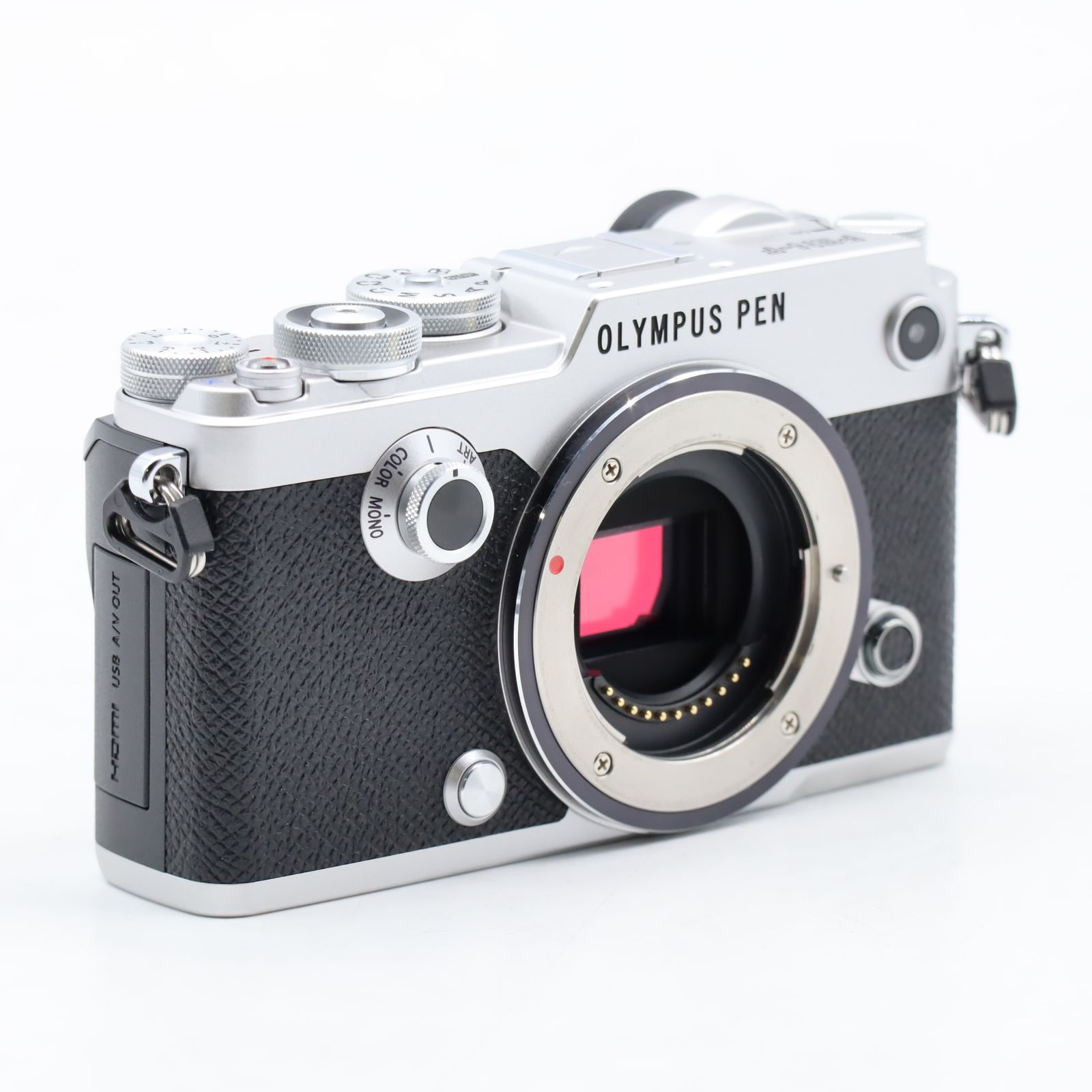 ショット数2 003 OLYMPUS PEN F ボディ シルバー 2000万画素 マイクロフォーサーズ 5軸手ブレ補正 クラシックデザイン ミラーレス一眼カメラ