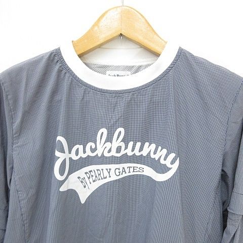 美品✨パーリーゲイツ　2wayスニードジャック　長袖&半袖　ネイビー　4/M パーリーゲイツ PEARLY GATES ジャックバニー Jack Bunny!! ゴルフ