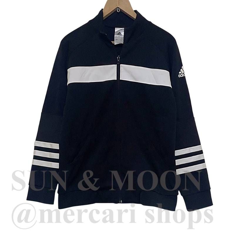 adidas アディダス 【160】 ジャージ トラックジャケット ブラック