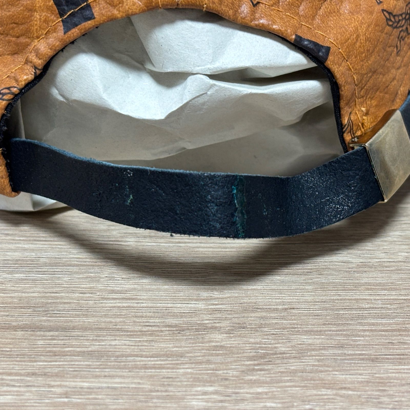 MCM エムシーエム ヴィセトス キャップ 帽子 ブラウン ロゴ 総柄