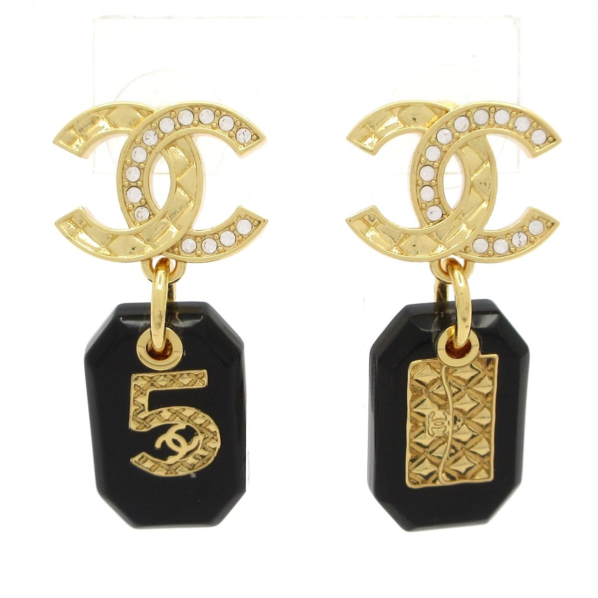 CHANEL ピアス　黒×ゴールド 楽天市場】CHANEL(シャネル) ココマーク ピアス メタル(GP) ピアス