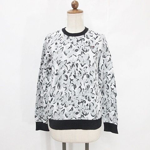 現行モデル　マスターバニー　ニット　総柄　黒　白　グレー　M〜L相当　4 美品 マスターバニー MASTER BUNNY エディション EDITION ゴルフ スポーツ