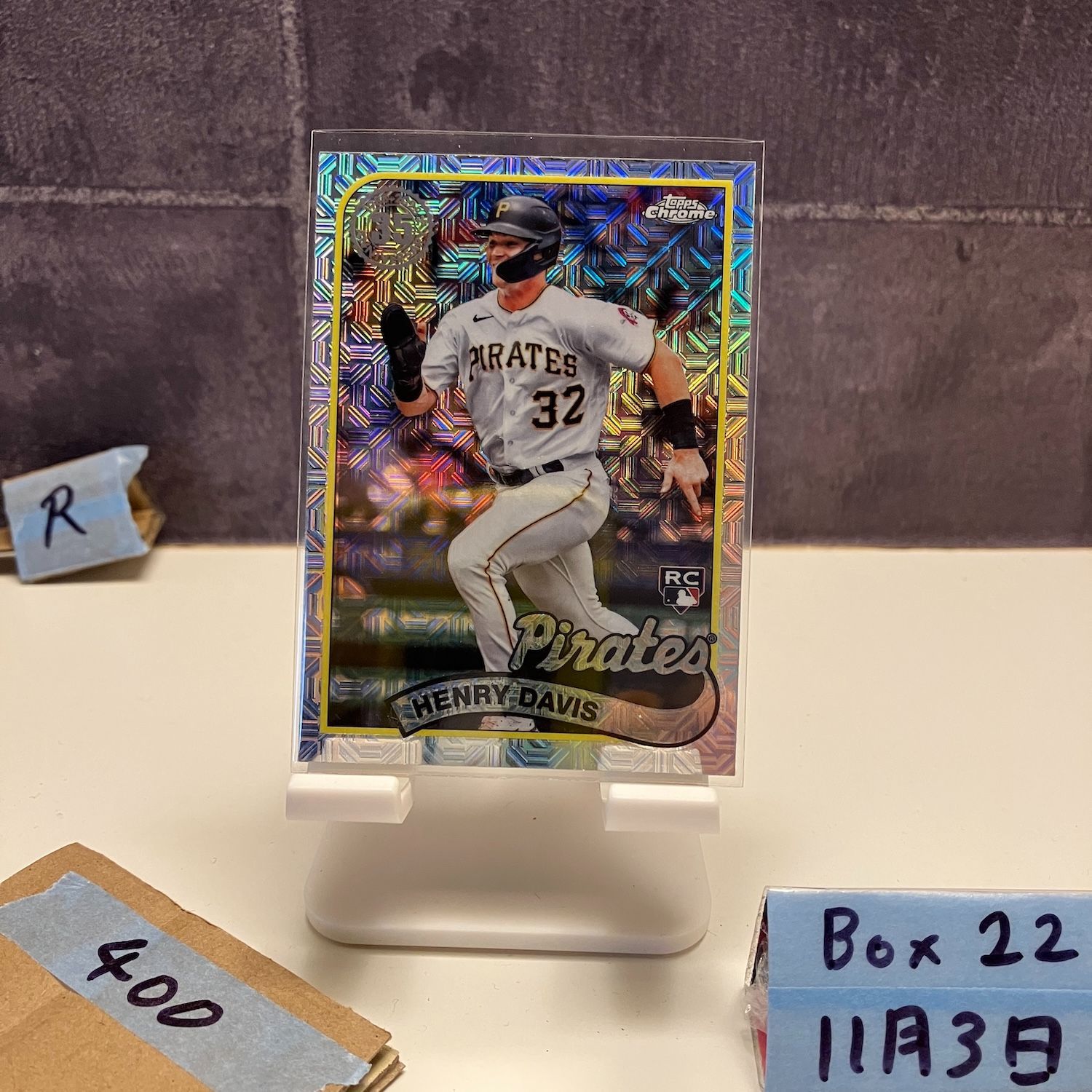 2024 Topps Chrome Henry Davis Pittsburgh Pirates Mojo Refractor RC