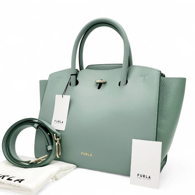 極美品 FURLA GENESI M フルラ ジェネシ トートバッグ ショルダー 