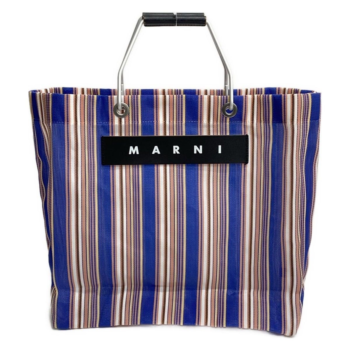 MARNI(マルニ) トートバッグ マーケット ストライプ バッグ ブルー
