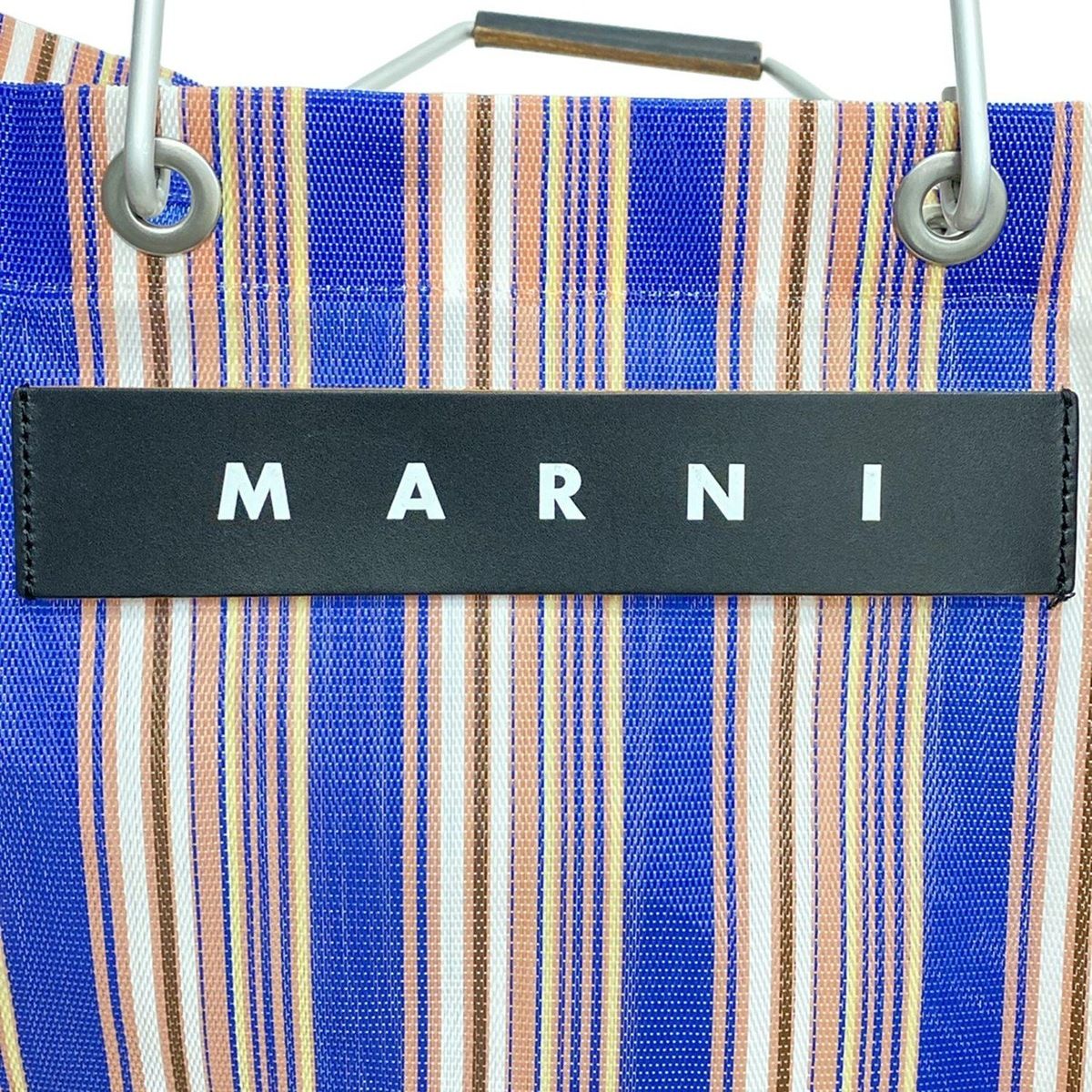 MARNI(マルニ) トートバッグ マーケット ストライプ バッグ ブルー 