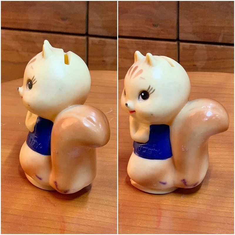 希少 昭和レトロ ソフビ 貯金箱 サイギン リコちゃん 10cm