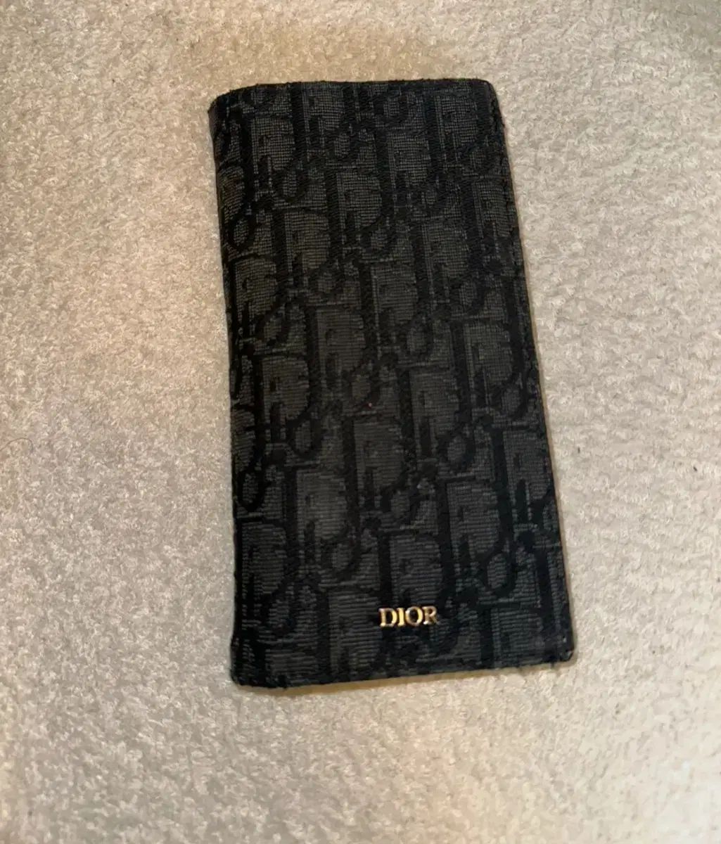 ディオール オブリーク ロングウォレット ブラック - メルカリ