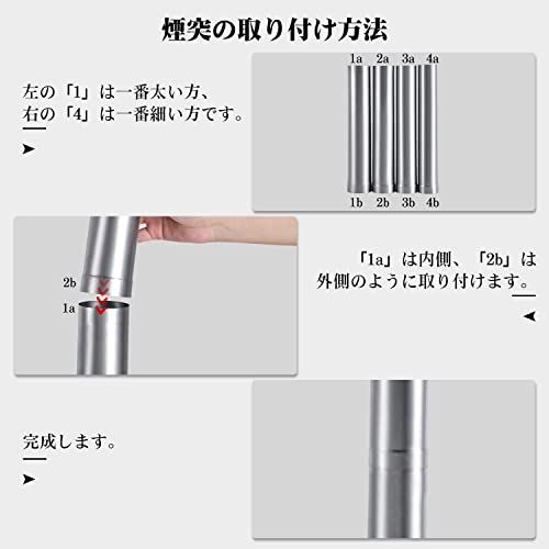 CHANGE MOORE 薪ストーブ 二次燃焼 折りたたみ コンパクト【日本語説明