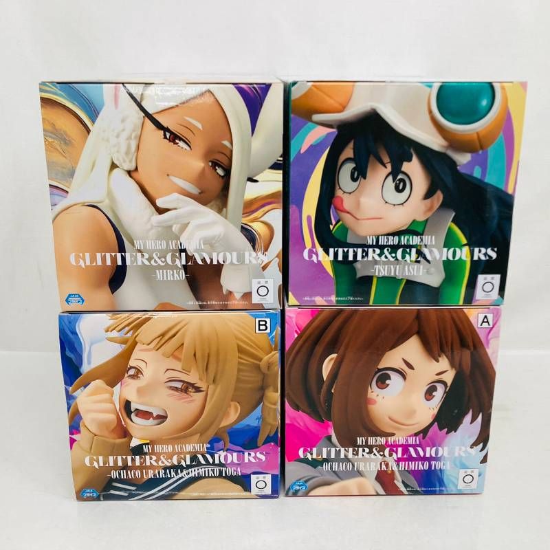 新品　未開封　送料無料　らき☆すた　おん☆すて プレミアムフィギュア　4体セット 未開封 ヒロアカ GLITTER ＆ GLAMOURS 4体 フィギュア まとめ セット