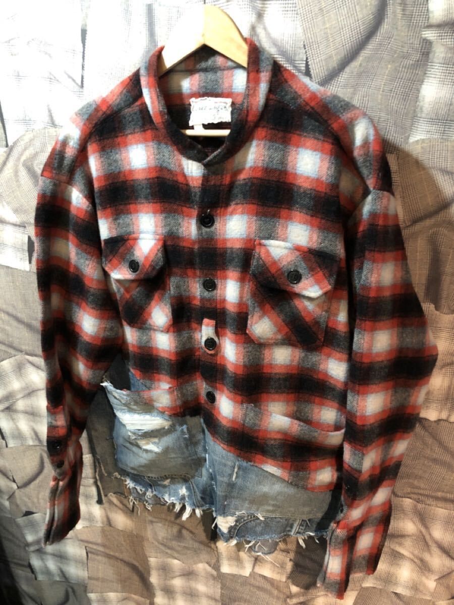 福岡出品 GREG LAUREN ドッキングジャケット グレッグローレン size3