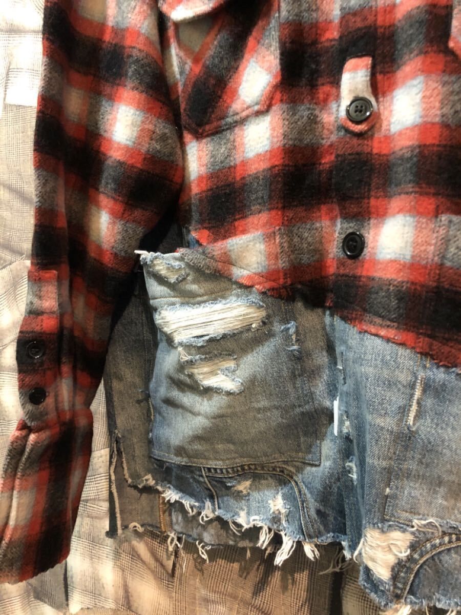 福岡出品 GREG LAUREN ドッキングジャケット グレッグローレン size3