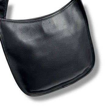 良品】オールドコーチ ワンショルダーバッグ エルゴ 黒 レザー 9047