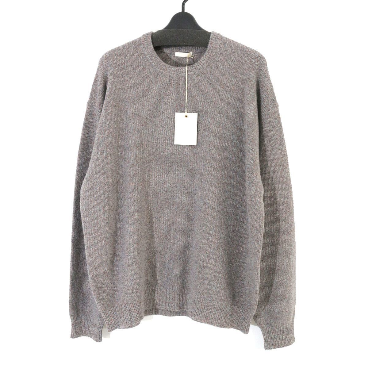 ULTERIOR アルテリア 25AW W/C MEALANGE MOSS STITCH SWEATER ウール 