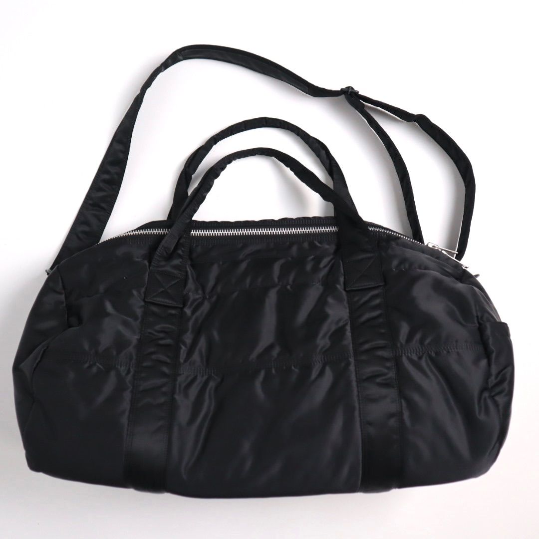 PORTER 吉田カバン/ブラック ドラムバッグ　廃盤 PORTER TANKER 廃盤 ドラム型 ボストンバッグ 特大 Black Archive