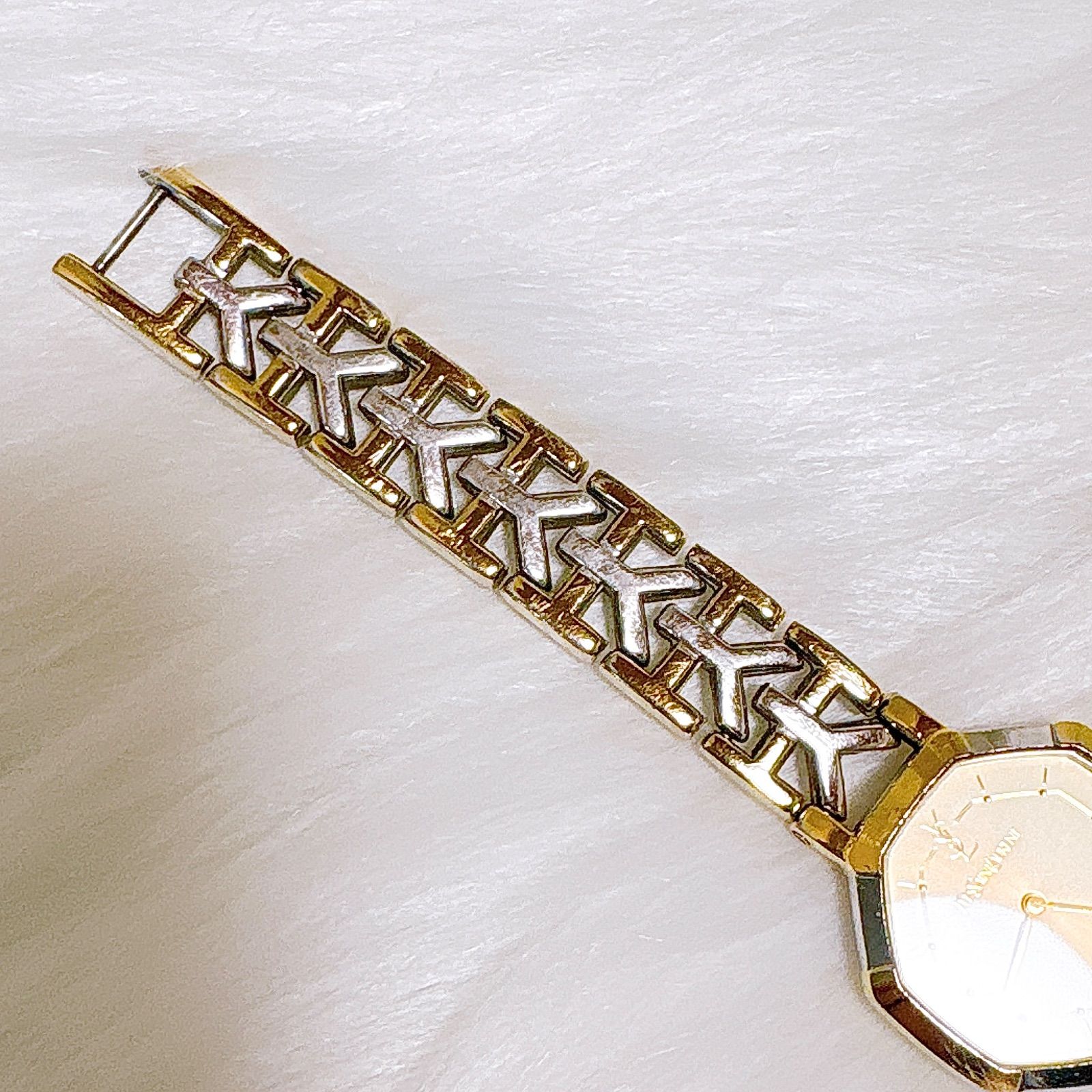 イヴサンローラン YSL 電池交換済み オクダゴン コンビカラー - メルカリ