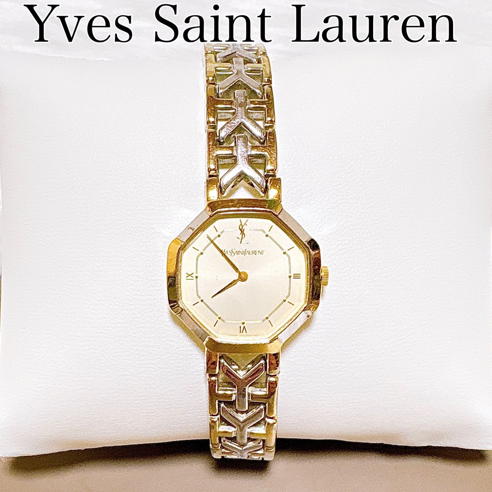 イヴサンローラン YSL 電池交換済み オクダゴン コンビカラー - メルカリ