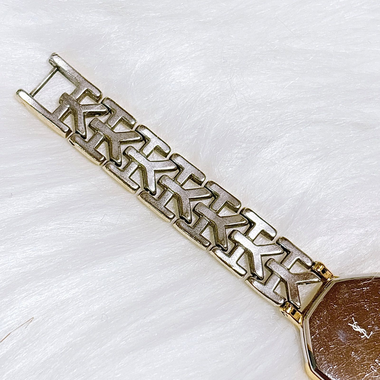 イヴサンローラン YSL 電池交換済み オクダゴン コンビカラー - メルカリ