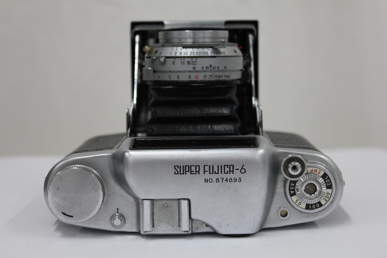 返品保証】 フジカ FUJICA SUPER-FUJICA-6 FUJINAR 7.5cm F3.5 蛇腹