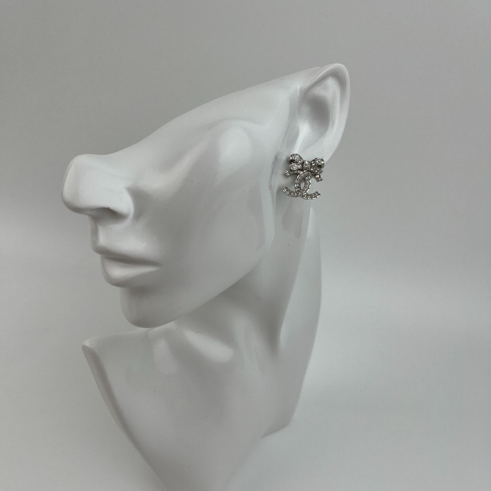 中古】CHANEL シャネル ココマーク アクセサリー リボン ピアス