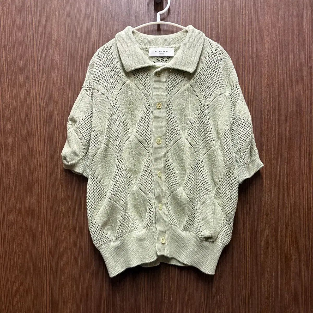 AFTER PRAY アフタープレイ ニト 半袖 M