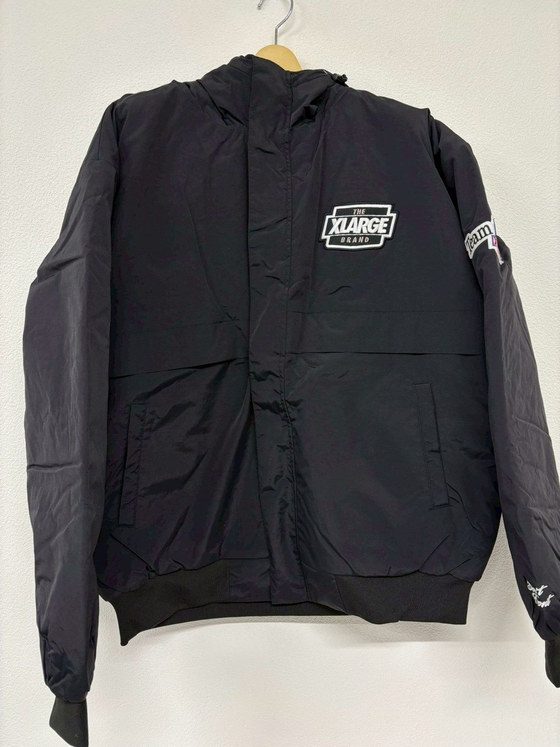 XLARGE エクストララージ ナイロン パファージャケット ダウン風 黒 XL