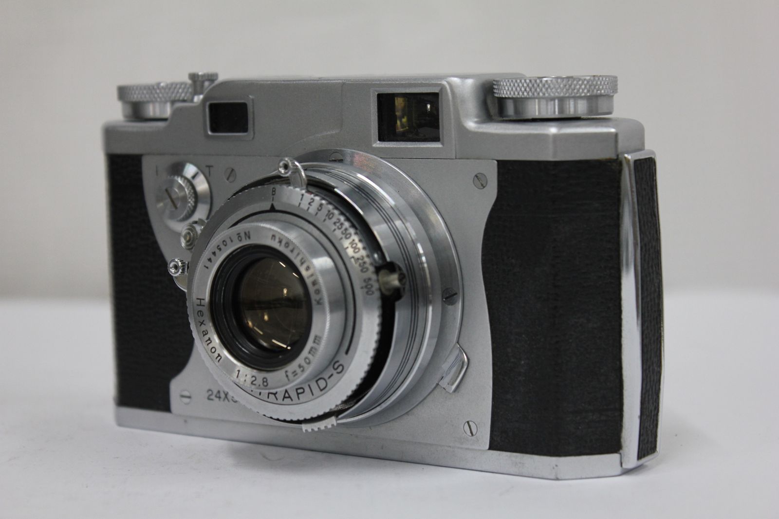 返品保証】 コニカ KONICA II 24×36 Hexanon 50mm F2.8 レンジ