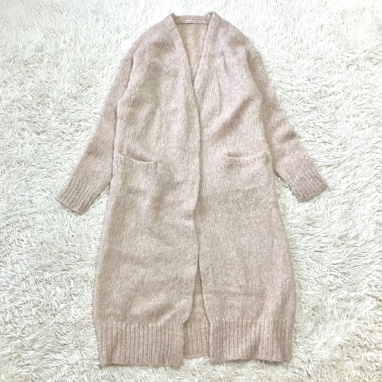 DRESSTERIOR アルパカモヘヤブレンドのマキシカーディガン ロング 
