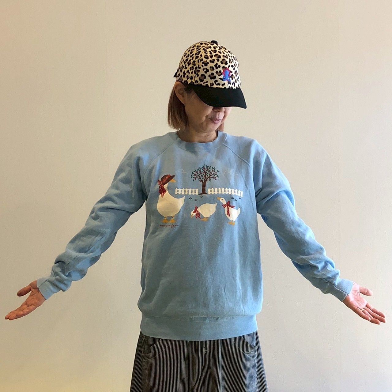 80s Hanes ヘインズボディ『MADE IN IDAHO』ダックスプリント 