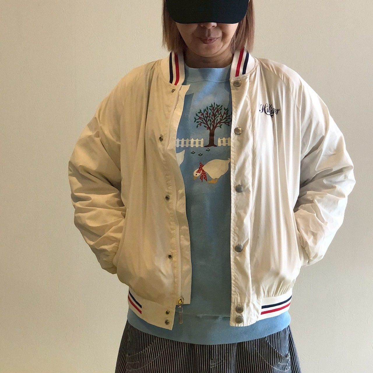 TOMMY トミーヒルフィガー ナイロン中綿ジャンパー キッズL 251217