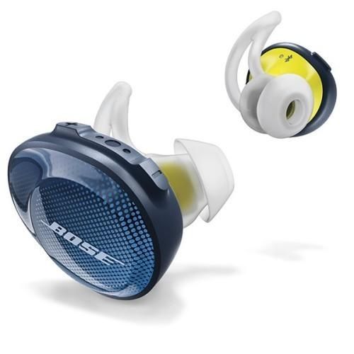 新品　ボーズBOSE ワイヤレスイヤホン　ミッドナイトブルー×イエローシトロン Bose SoundSport Free wireless headphones [ミッドナイトブルー