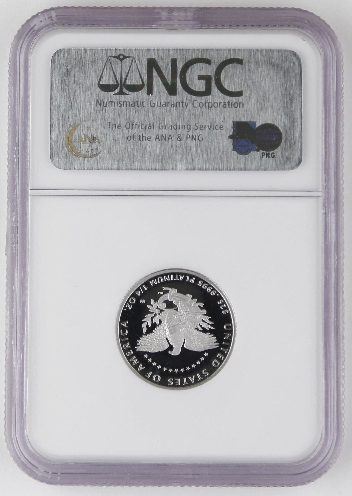 2005年 W $25 1/4オンス 9995 プラチナ アメリカンイーグル プルーフ