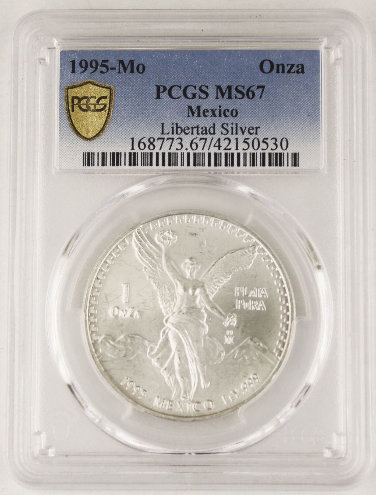2015年 メキシコ 銀貨 PCGS MS70 1オンス最高評価 2015年 メキシコ