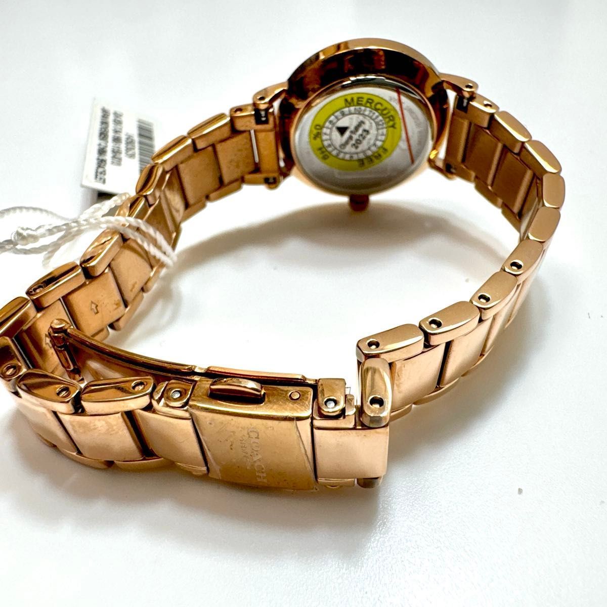 【展示品/新品電池】COACH コーチ ピンクゴールド レディース 腕時計 COACH】コーチ デランシー レディース 腕時計 ピンクゴールド〔日本未