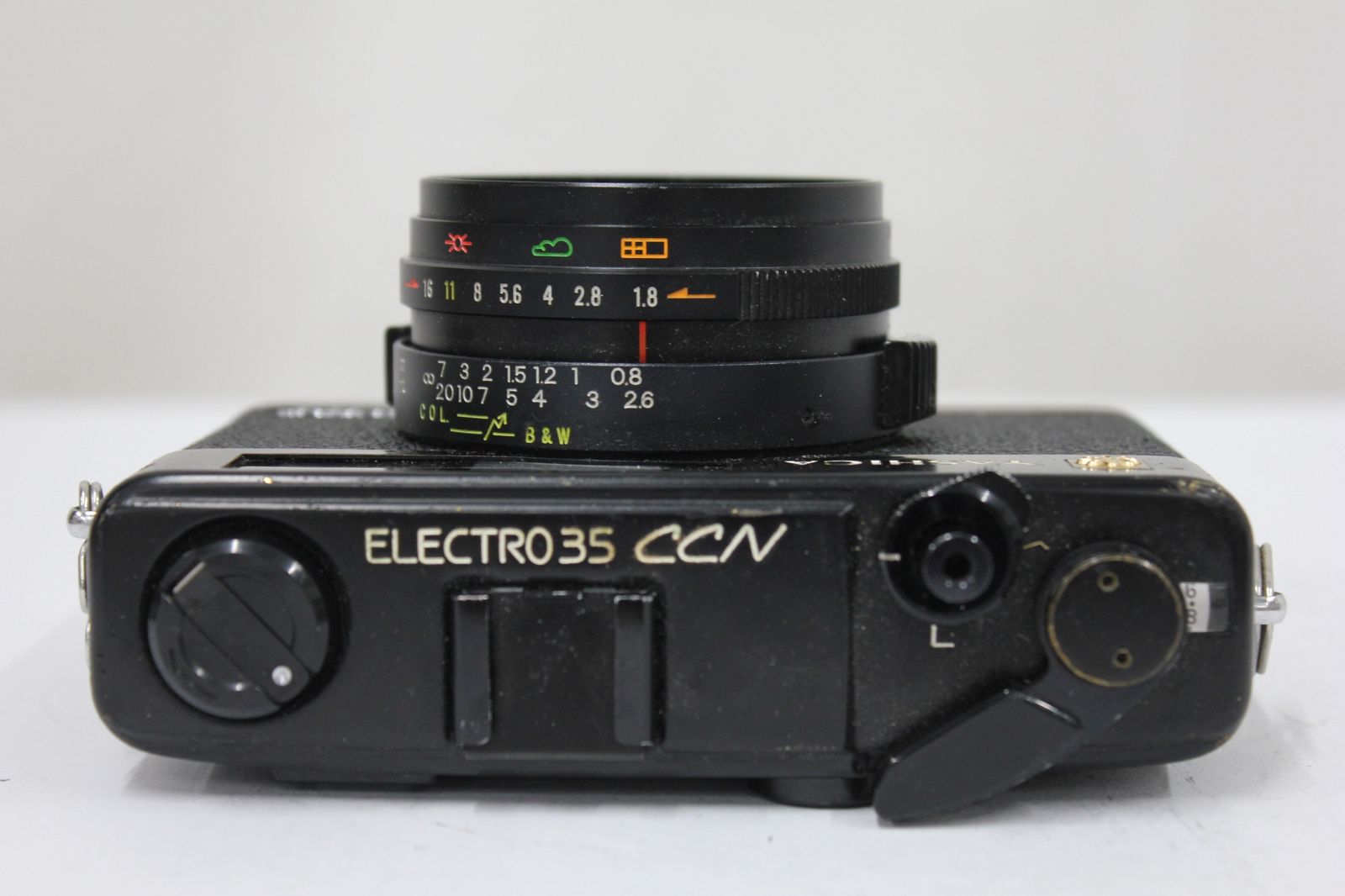 返品保証】 ヤシカ Yashica ELECTRO 35 CCN ブラック WIDE COLOR