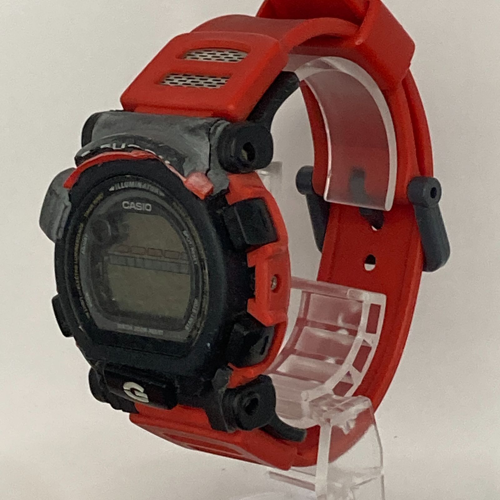 ジャンク G-SHOCK DW-003 赤／シルバー CASIO カシオ 部品取り パーツ 