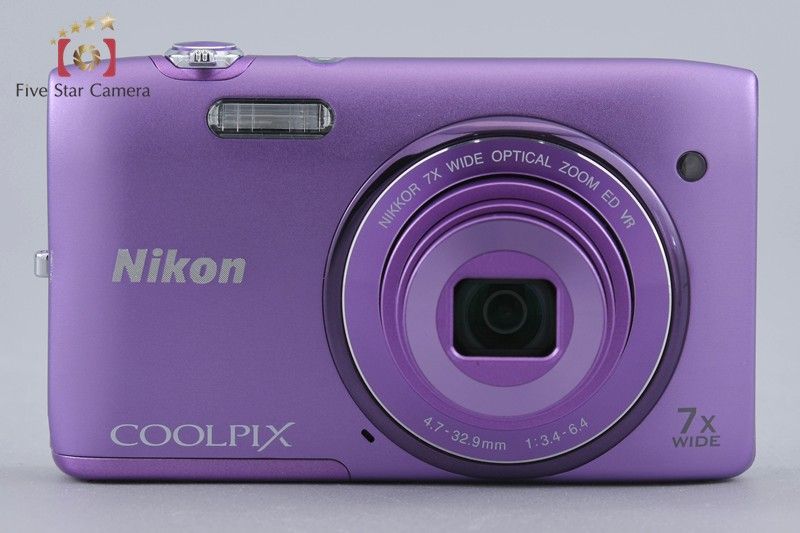 Nikon ニコン 【中古】Nikon ニコン COOLPIX S3500 オーキッドパープル