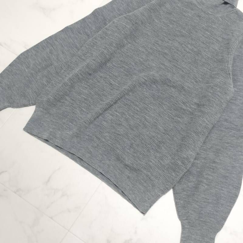 Drawer ドゥロワー ウールカシミアワッフルタートルニット セーター