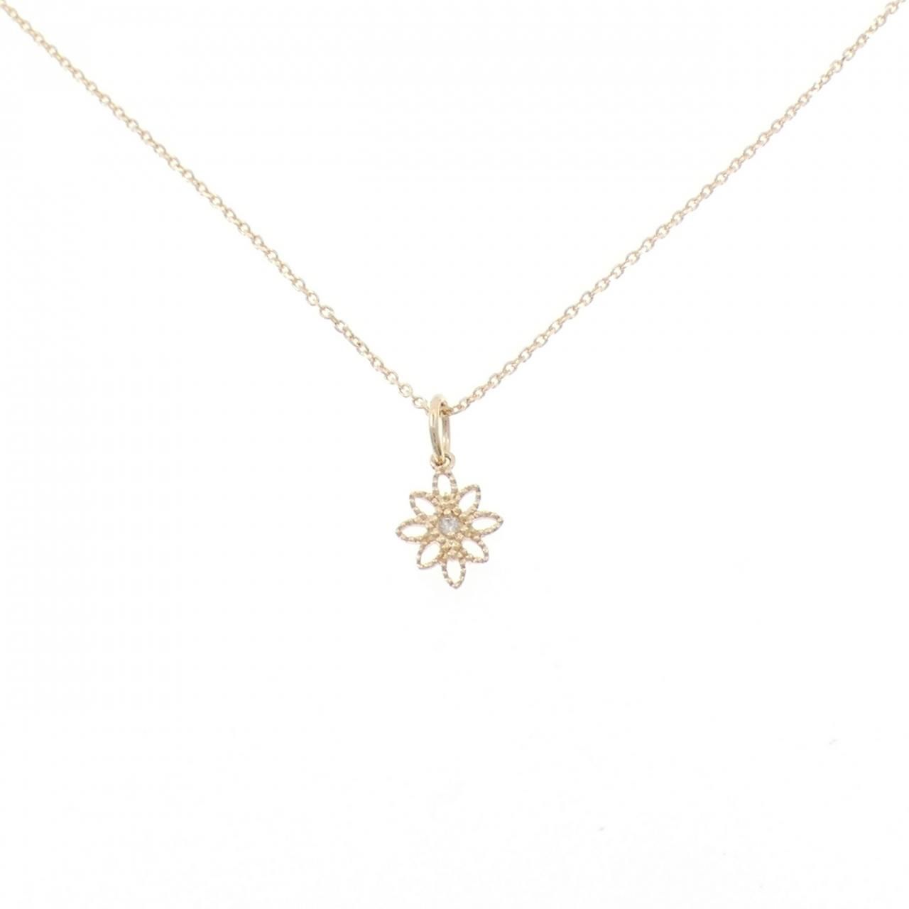 アガット ダイヤモンド ネックレス 0.01CT - メルカリ