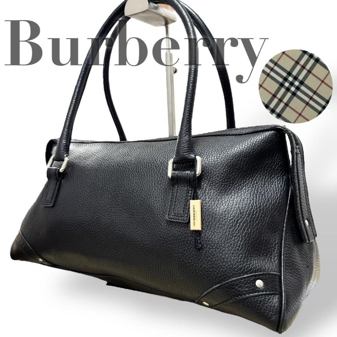 希少☆BURBERRY バーバリーロンドン☆トートバッグ ボストン 内側ノバ