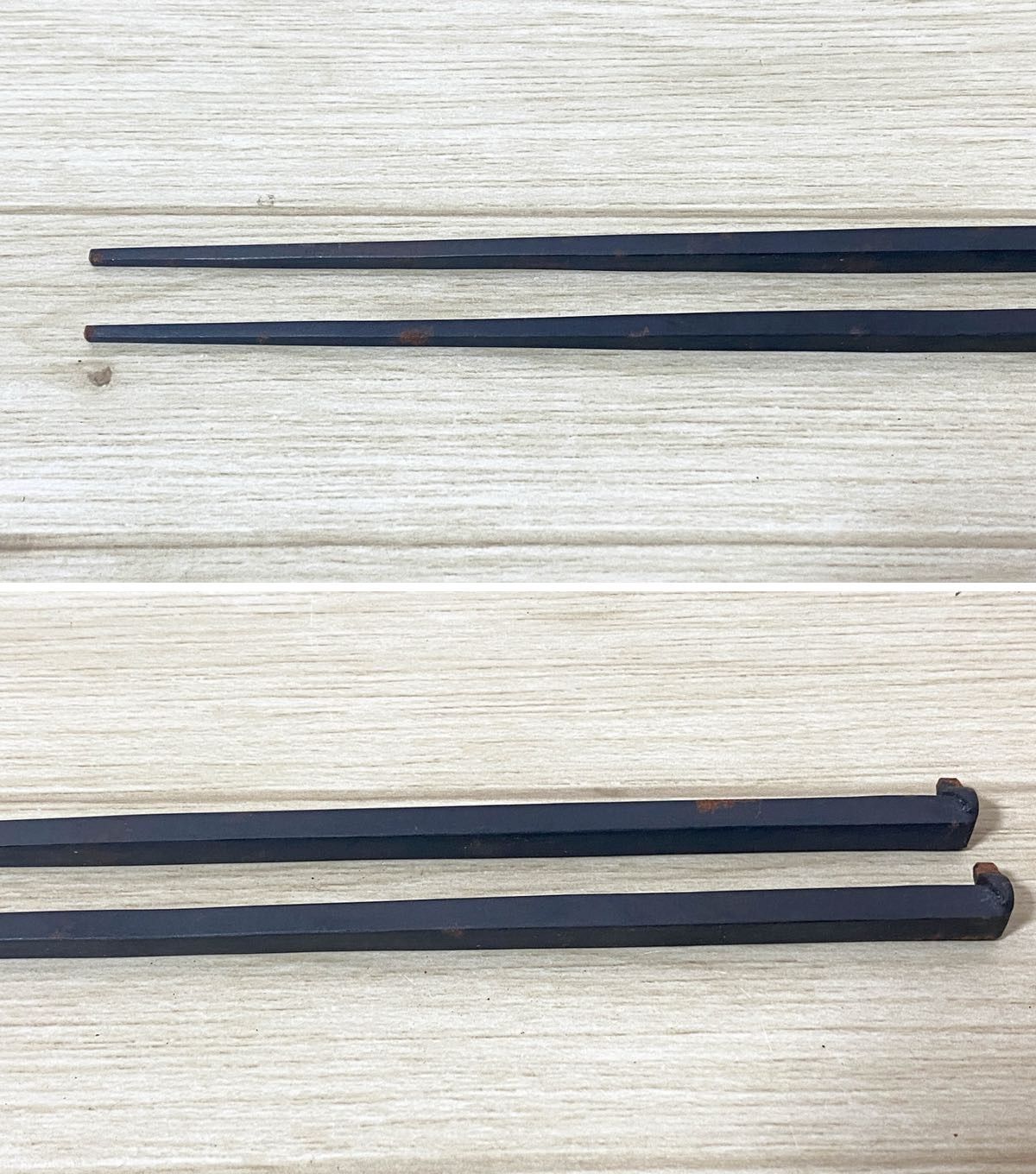 ZK229】第五十一代 明珍宗之謹製 明珍火箸 鉄製 木箱入 伝統工芸 姫路