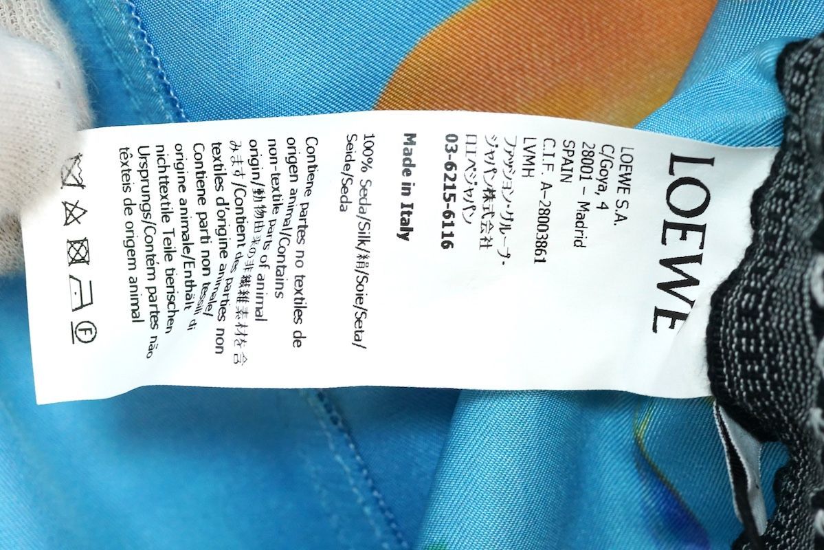 LOEWE ロエべ AQUARIUM PRINT SHORTS アクアリウム プリント シルク